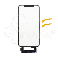 Стекло для переклейки iPhone 12 Pro Max (A2411) с OCA пленкой + тачскрин Черный - OR (Feaglet)