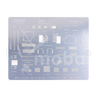 BGA трафарет Amaoe (LCD:3, V6.0) для дисплеев и Face ID iPhone X/XR/Xs/Xs Max/11/11 Pro/11 Pro Max/12/12 mini/12 Pro/12 Pro Max/12/12 mini/13 Pro/13 Pro Max/14/14 Plus/14 Pro/14 Pro Max/15/15 Plus/15 Pro/15 Pro Max