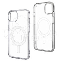 Чехол-накладка для iPhone 15 Plus (Magsafe, прозрачный)