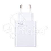 Сетевое зарядное устройство USB для Xiaomi Turbo Charger (33W, QC3.0, кабель Type-C с чипом IC) Белый