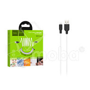 Кабель USB - Lightning Hoco X21 Plus (2.4A, силикон, термостойкий) Белый