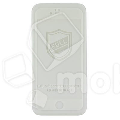 Защитное стекло "Тонкое" для iPhone 6/6S Белый (Полное покрытие 0,25 мм)