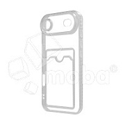 Чехол-накладка для iPhone Air (с защитой камеры, карманом для карт, прозрачный)